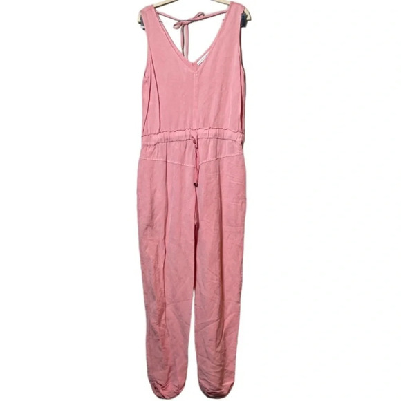Young Fabulous and Broke Jumpsuit Women’s Small Pink Alex Casual Lounge Linen - Picture 4 of 9